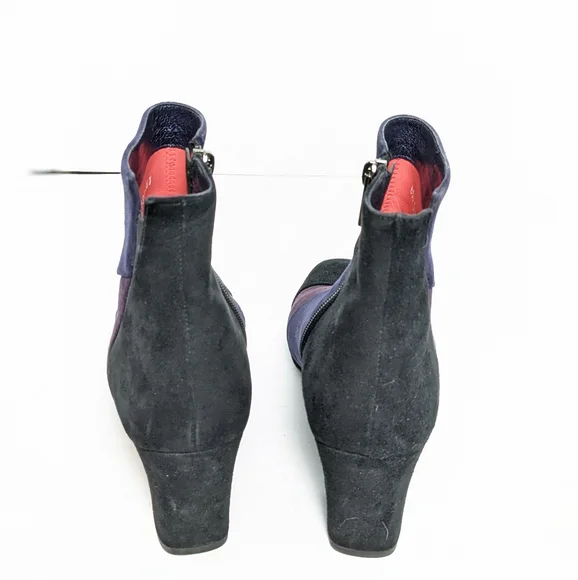 Paolo Linea suede 3 tone ankle boots - Picture 6 of 16